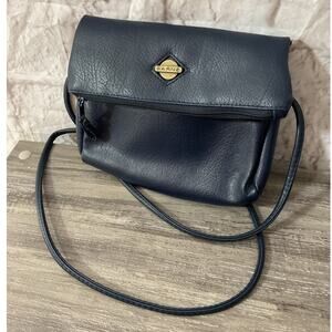 Vintage Sarne Genuine Sarné Womens Purse Bag Navy 1970s Crossbody